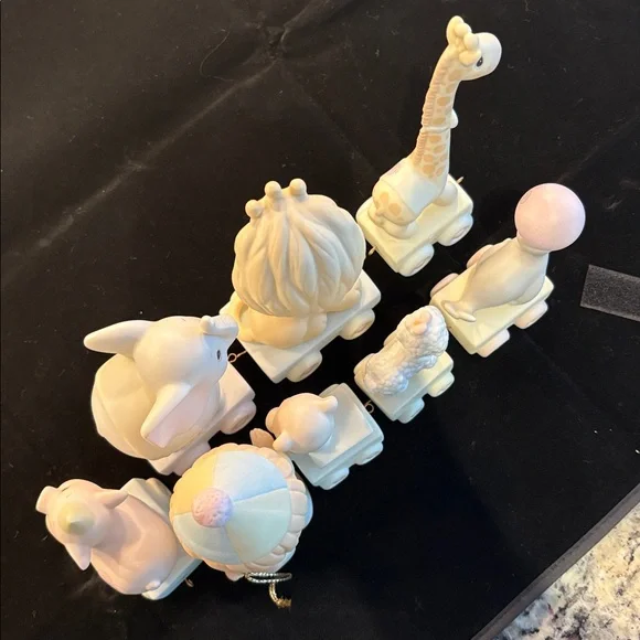 Precious moments birthday train circus clown figurine set baby 1 2 3 4 5 6 - Picture 11 of 13